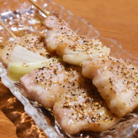 鹿児島県産 厚切りの豚バラ串